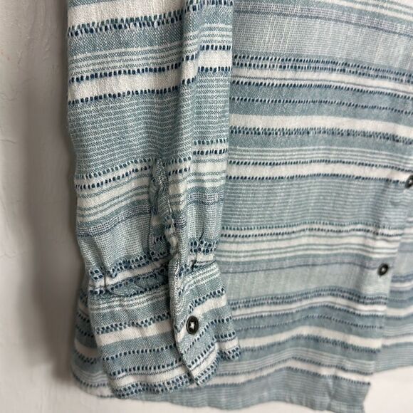 BILLABONG Easy Movin 2 Button Down Shirt Top In Deja Blue Size S - Picture 6 of 14